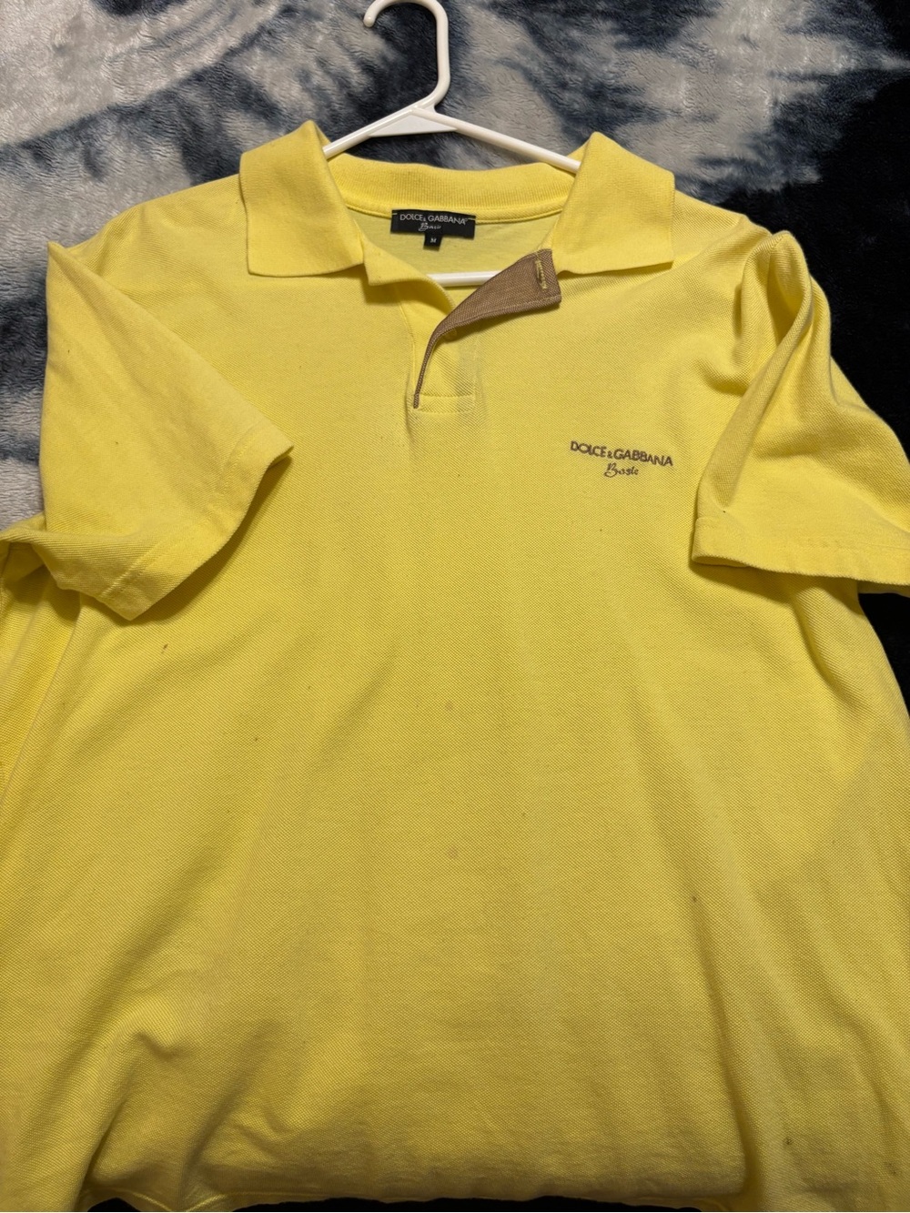 Dolce & Gabbana Bright Yellow Men's Polo